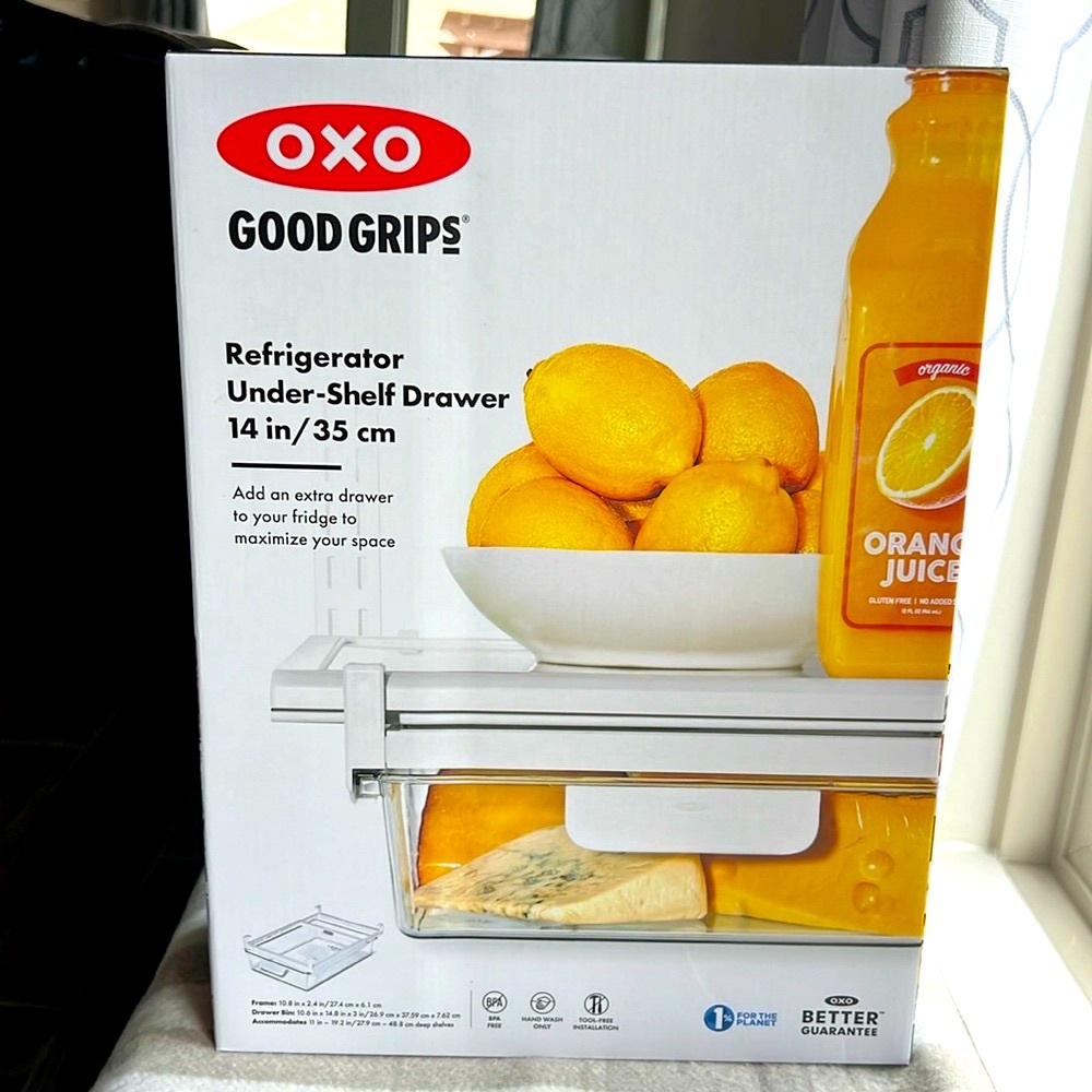 OXO Good Grips Refrigerator Under-Shelf Drawer 14 in/35 cm